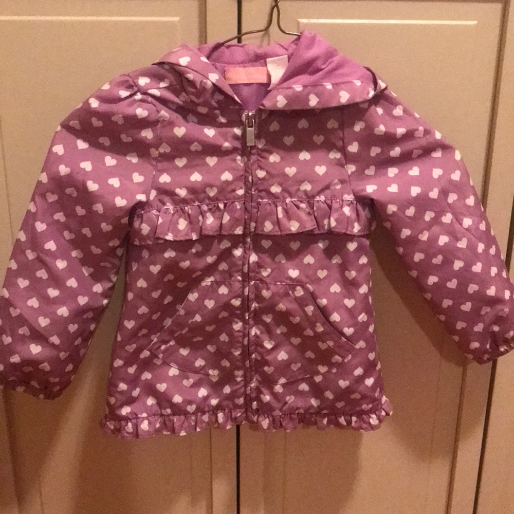 Girls 3T rain jacket- like new